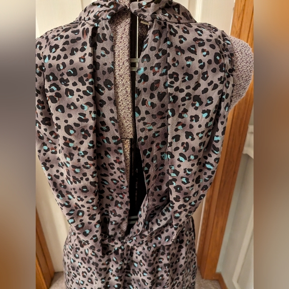 Rebecca Taylor size 4 silk sleeveless open back dress - Picture 5 of 6